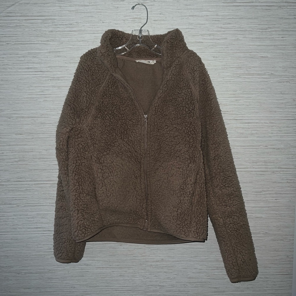 Brown zip up jacket